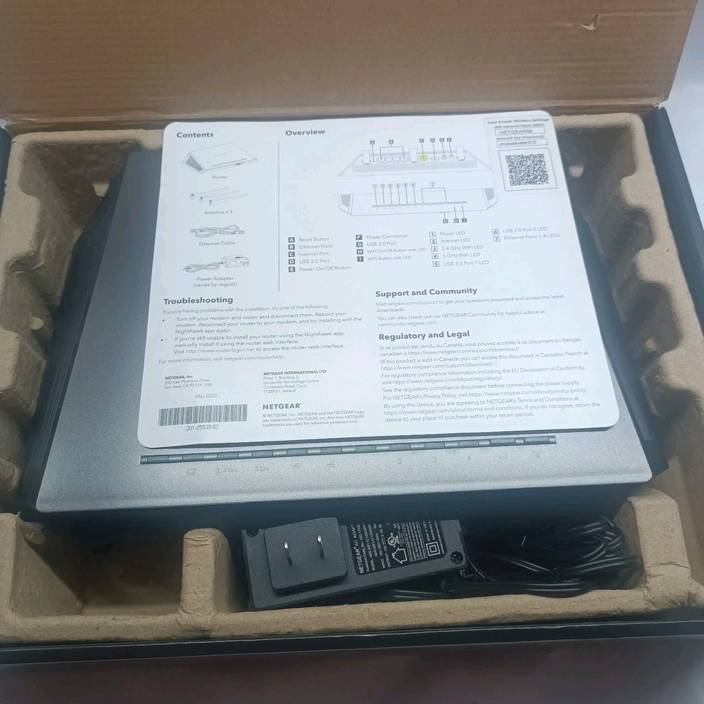 NETGEAR Nighthawk AC2300 R7000P 1625Mbps 5 Port Wi-Fi Router - Picture 8 of 9